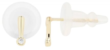 925/- Echt Silber Ohrringe "Zain" mit Zirkonia, Vergoldet