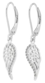 925er Sterling Silber Ohrringe "Laelia" mit Zirkonia, vergoldet und rhodiniert - Image 4