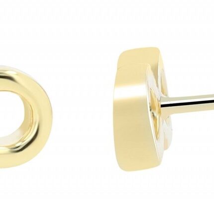 925er Sterlingsilber Infinity-Ohrstecker "Belén", rhodiniert oder vergoldet