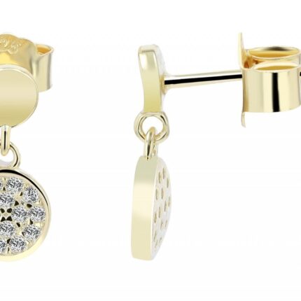 925/- Echt Silber Ohrstecker "Elimar", vergoldet oder rhodiniert