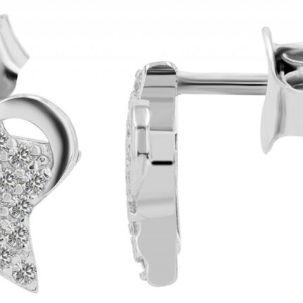 925er Sterlingsilber Ohrstecker "Lorelei", Mond & Stern, rhodiniert