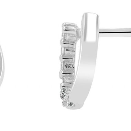 925/- Echt Silber Hufeisen-Ohrstecker "Aitana", rhodiniert