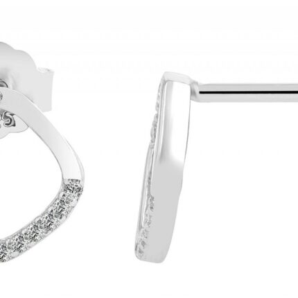 925/- Echt Silber Ohrstecker "Cala", rhodiniert oder vergoldet