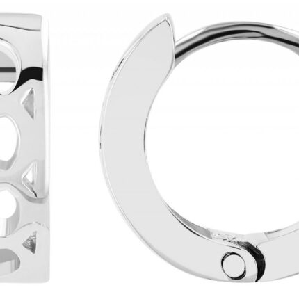 925/- Echt Silber Klapp-Creolen "Gamze"