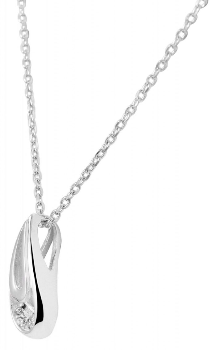 925/- Echt Silber Anhänger ohne Kette "Maiga", tropfenform, Zirkoniabesatz, 9... - Image 4