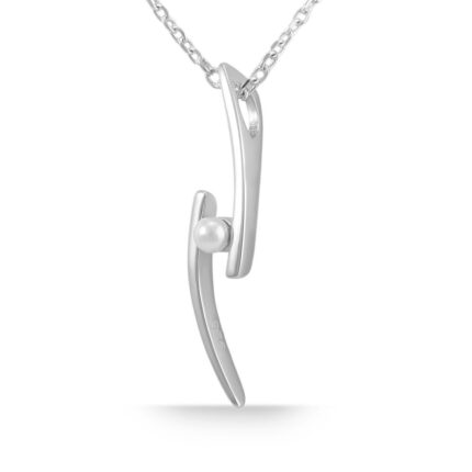 925/- Echt Silber Anhänger ohne Kette "Rodina", halbrunde Elemente mit Perle,...