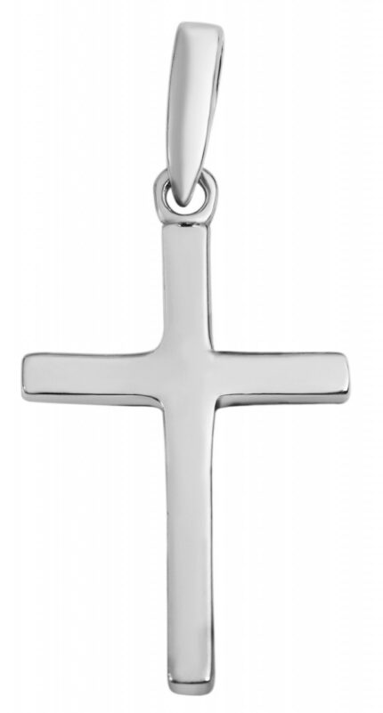 925/- Echt Silber Kreuzanhänger ohne Kette, 925/rhodiniert