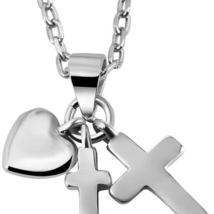 925/- Echt Silber Anhänger ohne Kette "Rami", Herz, Anker, Kreuz, 925/rhodiniert