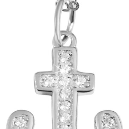 925/- Echt Silber Anhänger ohne Kette "Darica", Anker mit Zirkoniabesatz, 925...