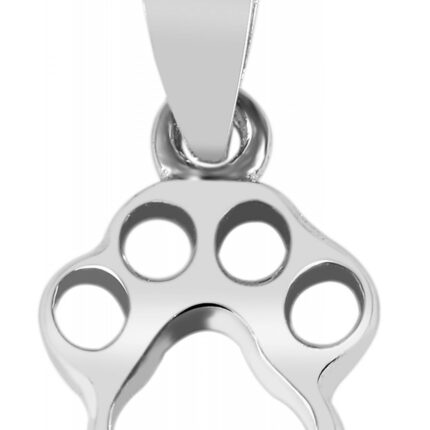 925/- Echt Silber Anhänger "Louison", Pfote, 925/rhodiniert