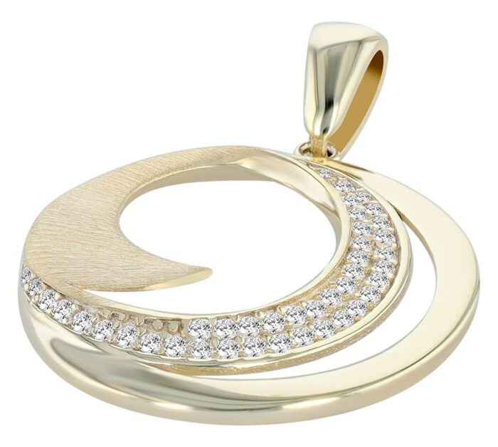 925/- Echt Silber Anhänger ohne Kette "Inori", Zirkoniabesatz, 925/rhodiniert - Image 3
