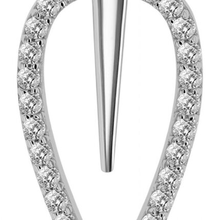 925/- Echt Silber Anhänger "Picessi", Zirkoniabesatz, rhodiniert