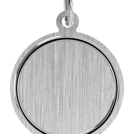 925/- Echt Silber Münzanhänger "Lilas", rhodiniert, Ø 20 mm