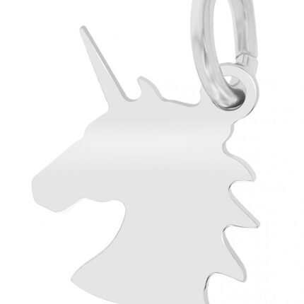 925/- Echt Silber Anhänger "Glima" (ohne Kette), Einhorn, rhodiniert