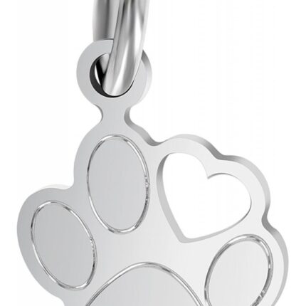 925/- Echt Silber Anhänger "Cute Paw" (ohne Kette), Pfote/ Pfötchen, rhodiniert