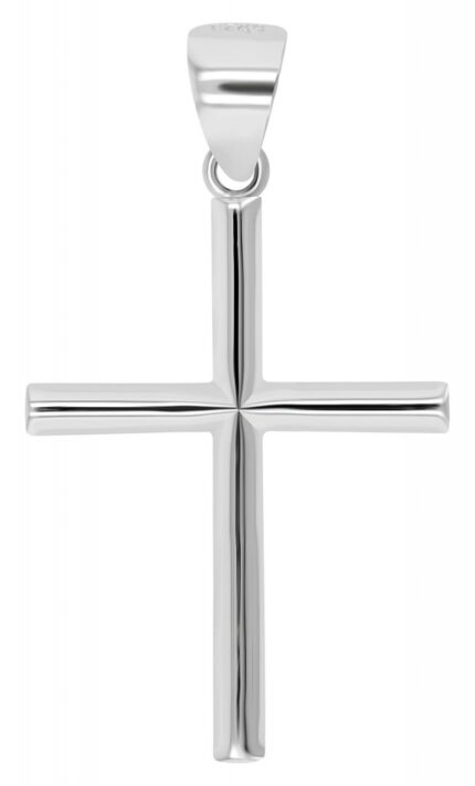 925er Sterlingsilber Kreuzanhänger "Flavio", rhodiniert