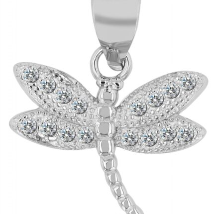 925er Sterling Silber Anhänger Libelle "Philomena", rhodiniert