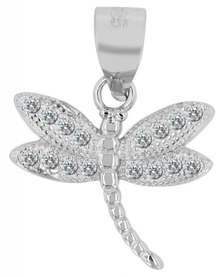 925er Sterling Silber Anhänger Libelle "Philomena", rhodiniert