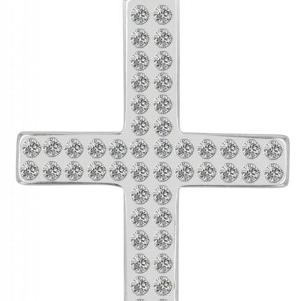 925/- Echtsilber Anhänger "Lorelai", Kreuz mit Besatz, rhodiniert