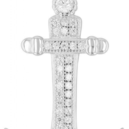 925/- Sterlingsilber Kettenanhänger "Bly", Anker mit Zirkoniabesatz, rhodiniert