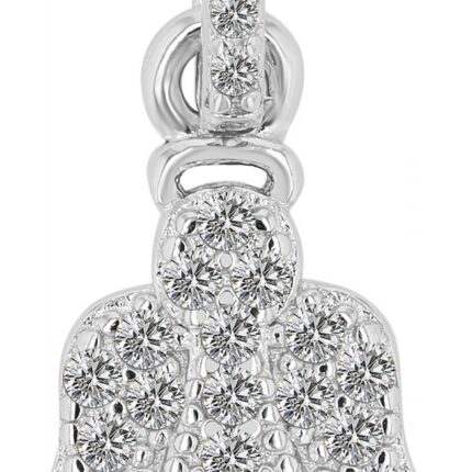 925/- Echt Silber Anhänger Engel "Bryson" mit Zirkonia, rhodiniert