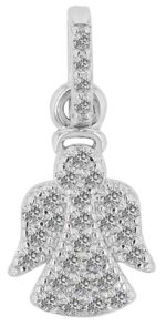 925/- Echt Silber Anhänger Engel "Bryson" mit Zirkonia, rhodiniert - Image 2