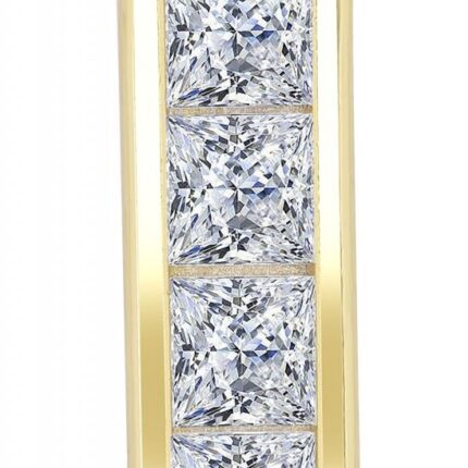 925er Sterling Silber Kettenanhänger "Randi" mit Zirkonia, vergoldet oder rho...