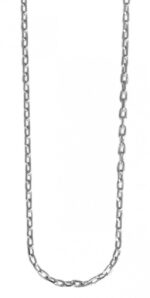 Echtsilber Halskette aus 925/- Sterling Silber, Panzermuster, Breite 0,5 mm, ...