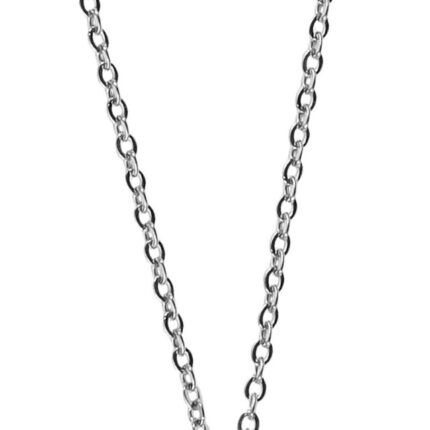 925/- Echt Silber Halskette mit Herzanhänger "Mirja", Zirkoniabesatz, 925/rho...