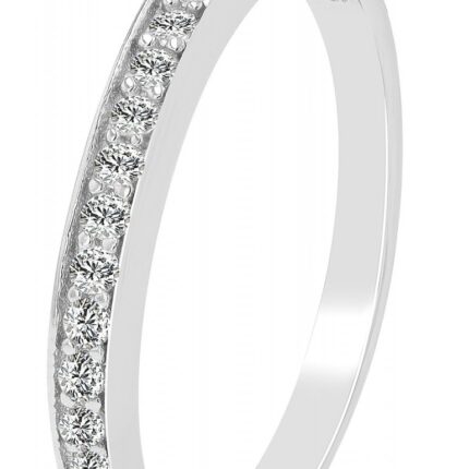 925 Echt Silber Ring, Zirkonia gefasst, 925/rhodiniert