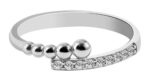 925/- Echt Silber Ring "Airin" mit Zirkoniabesatz, 925/rhodiniert - Image 4