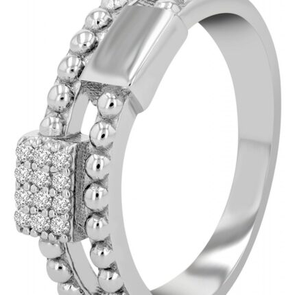 925/- Echt Silber Damenring "Frida", rhodiniert