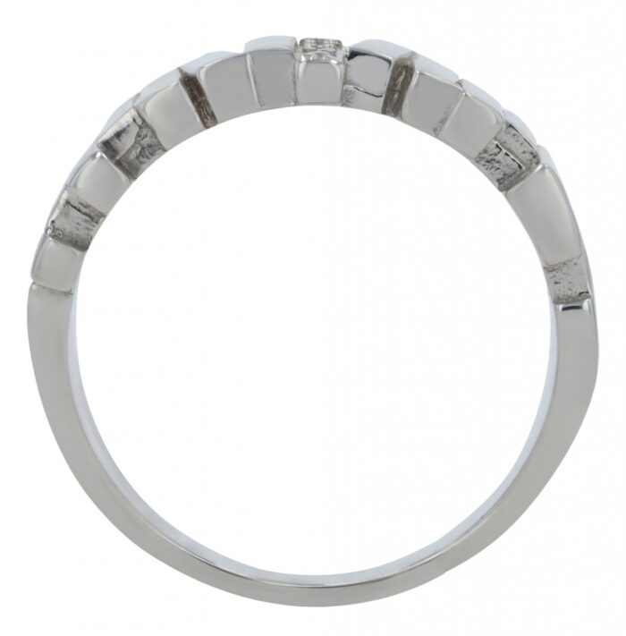 925/- Echt Silber Damenring "Kaira", Zirkoniabesatz & rhodiniert - Image 2