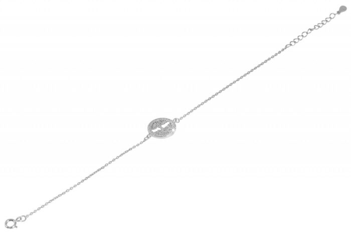 925/- Echt Silber Armband "Bina", Lebensbaum, Zirkoniabesatz - Image 2