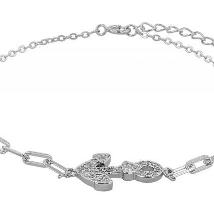 925/- Echt Silber Armband "Pax", maritim, rhodiniert, 17+3 cm