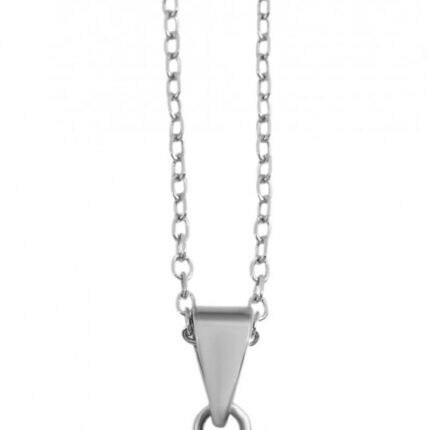 925/- Silber Halskette "Albi" 43+5cm, 925/rhodiniert, 2,6g