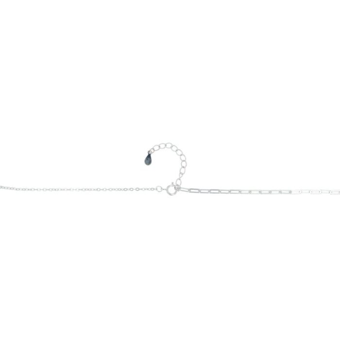 925/- Echt Silber Kette "Mireia" mit Herzanhänger, rhodiniert - Image 3