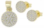925/- Echt Silber Schmuckset "Niha", Ohrstecker und Anhänger