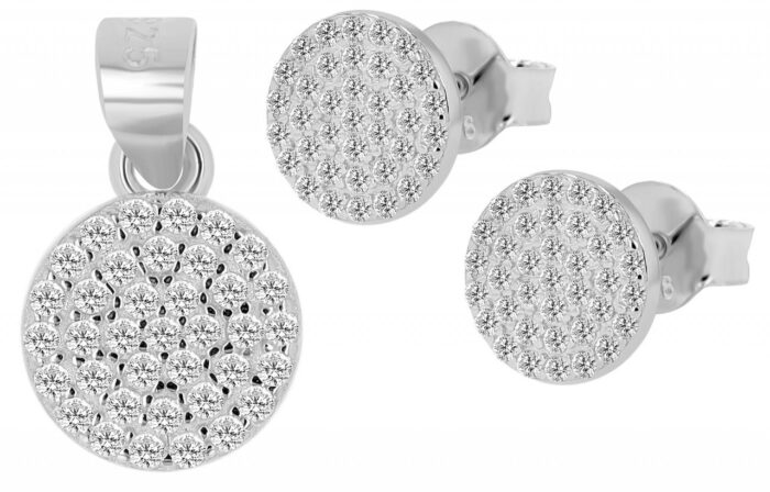 925/- Echt Silber Schmuckset "Niha", Ohrstecker und Anhänger - Image 3
