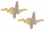333/- Gold "Healy" Ohrstecker, Herzschlag mit Zirkoniabesatz, 8 Karat, Gelbgold - Image 3