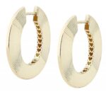 333er Gelbgold Creolen, 8 Karat, Finish texturiert - Image 2
