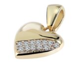 333/- o. 375/- Gold Anhänger "Shanice" ohne Kette, Herz mit Zirkoniabesatz, G... - Image 2