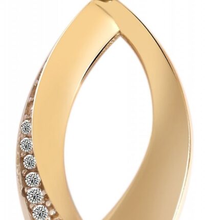 333/- o. 375/- Gold Anhänger "Ileane" ohne Kette mit Zirkoniabesatz, Gelbgold