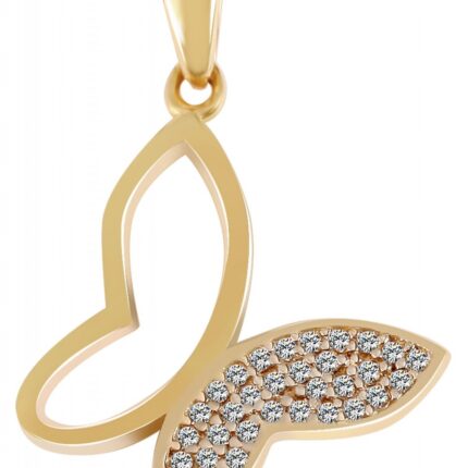 333/- o. 375/- Gold Anhänger "Brinja" ohne Kette, Schmetterling mit Zirkoniab...