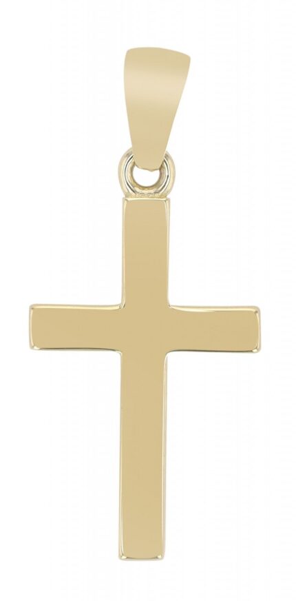 333/- Gold Anhänger "Leoca", Kreuz, Gelbgold, 8 Karat