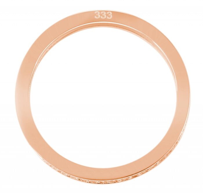 333/- Gold Ring "Shirine" mit Zirkoniabesatz, Roségold, 8 Karat - Image 2