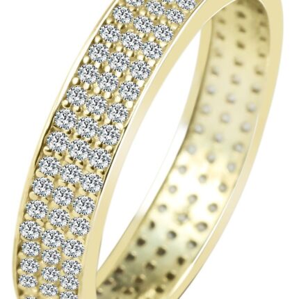 333/- Gold Ring "Sarina" mit Zirkoniabesatz, Gelbgold, 8 Karat