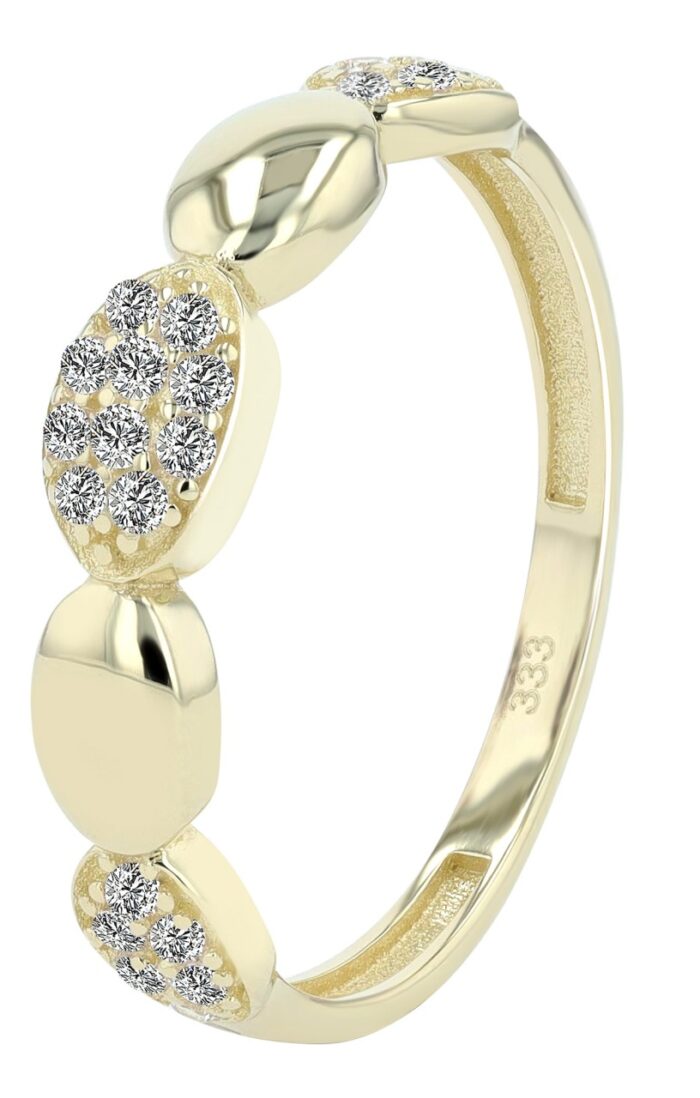 333/- Gold Ring "Nia" mit Zirkonia, 8 Karat, Gelbgold - Image 1