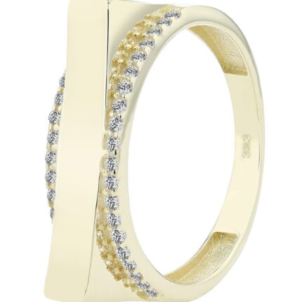 333/- Gold Ring "Prairie" , 8 Karat, Goldfarbig