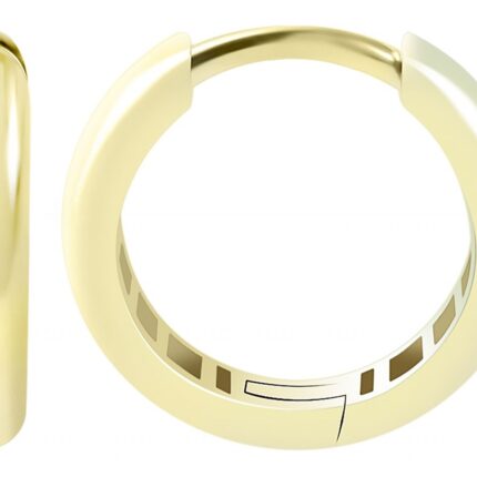 585/- Gold "Carin" Klapp-Creolen, Gelbgold, 14 Karat